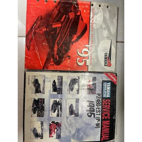 1995 Yamaha Pz-480 Est (P-W) Snowmobile Service Shop Manual Set W Bulletin Oem